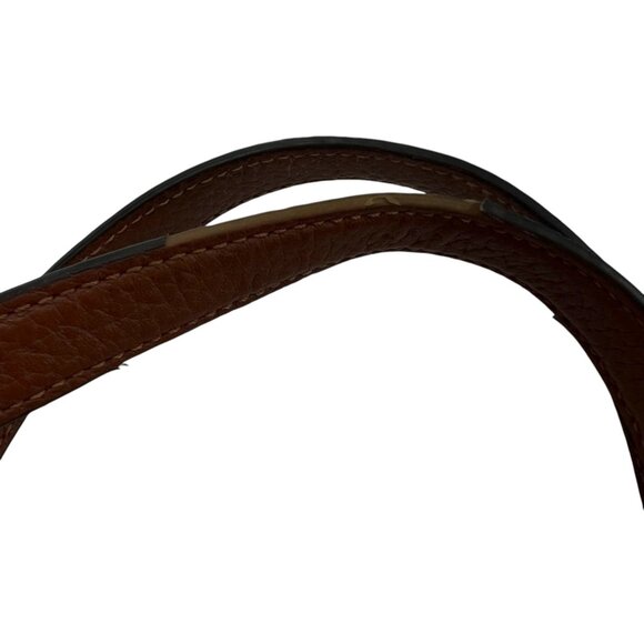 Coach Pebbled Leather Suede Lori Shoulder Bag With Gold Hardware & Zipper Pocket - Picture 14 of 16